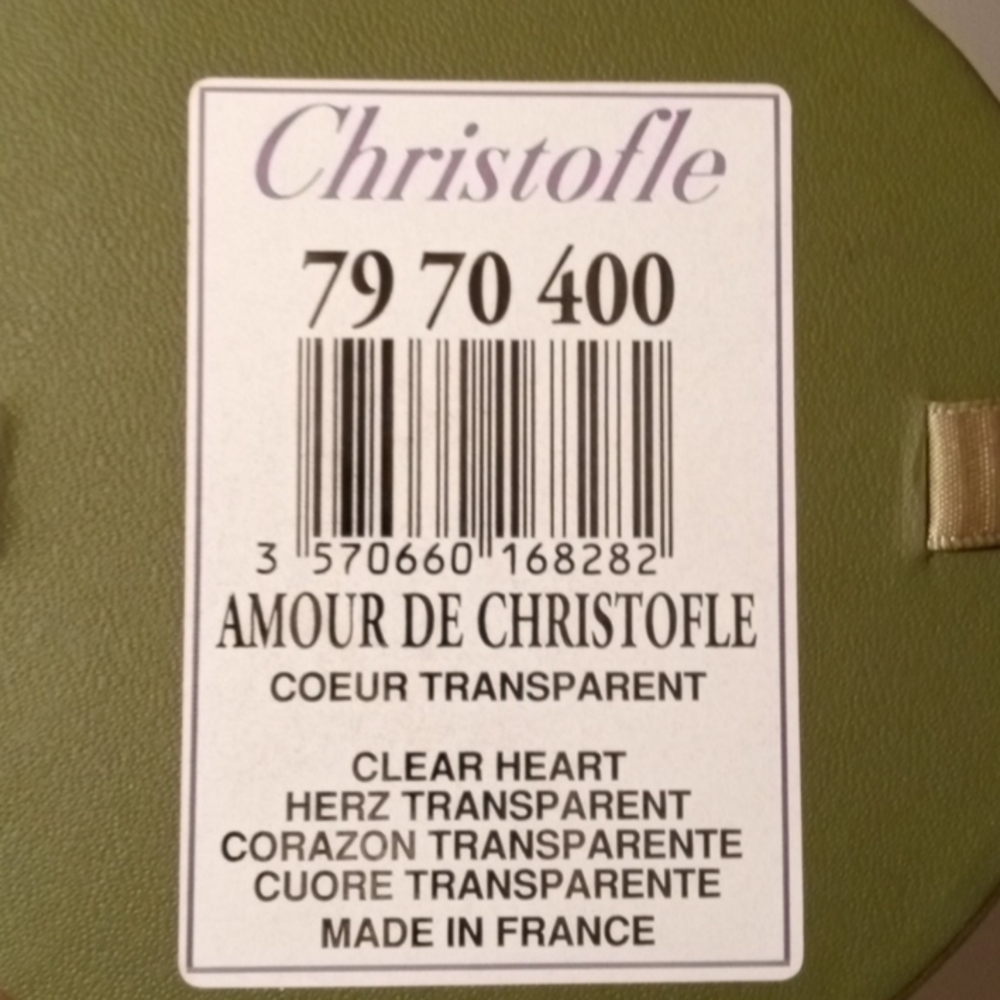 Christofle Crystal Heart Paper Weight - Picture 6 of 7
